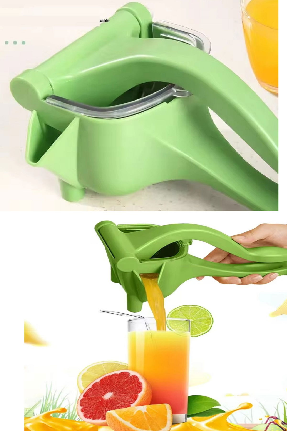 Manual Plastic Fruit Orange Watermelon Lemon Juicer Lever Vegetable Juice Squeezer Lemonade Apparatus Tool