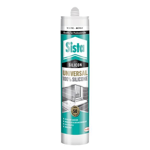 Sista Universal White Silicone 280 ml