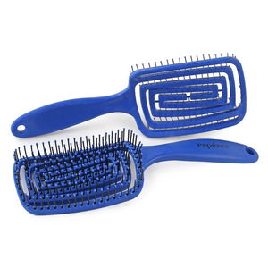 Special Hair Detangling Brush with Bun / Dark Blue / JT8588