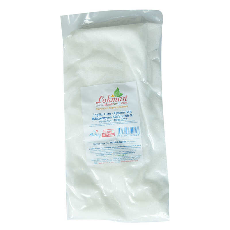 English Salt Edible Epsom Salt Magsenium Sulfate 500 Gr