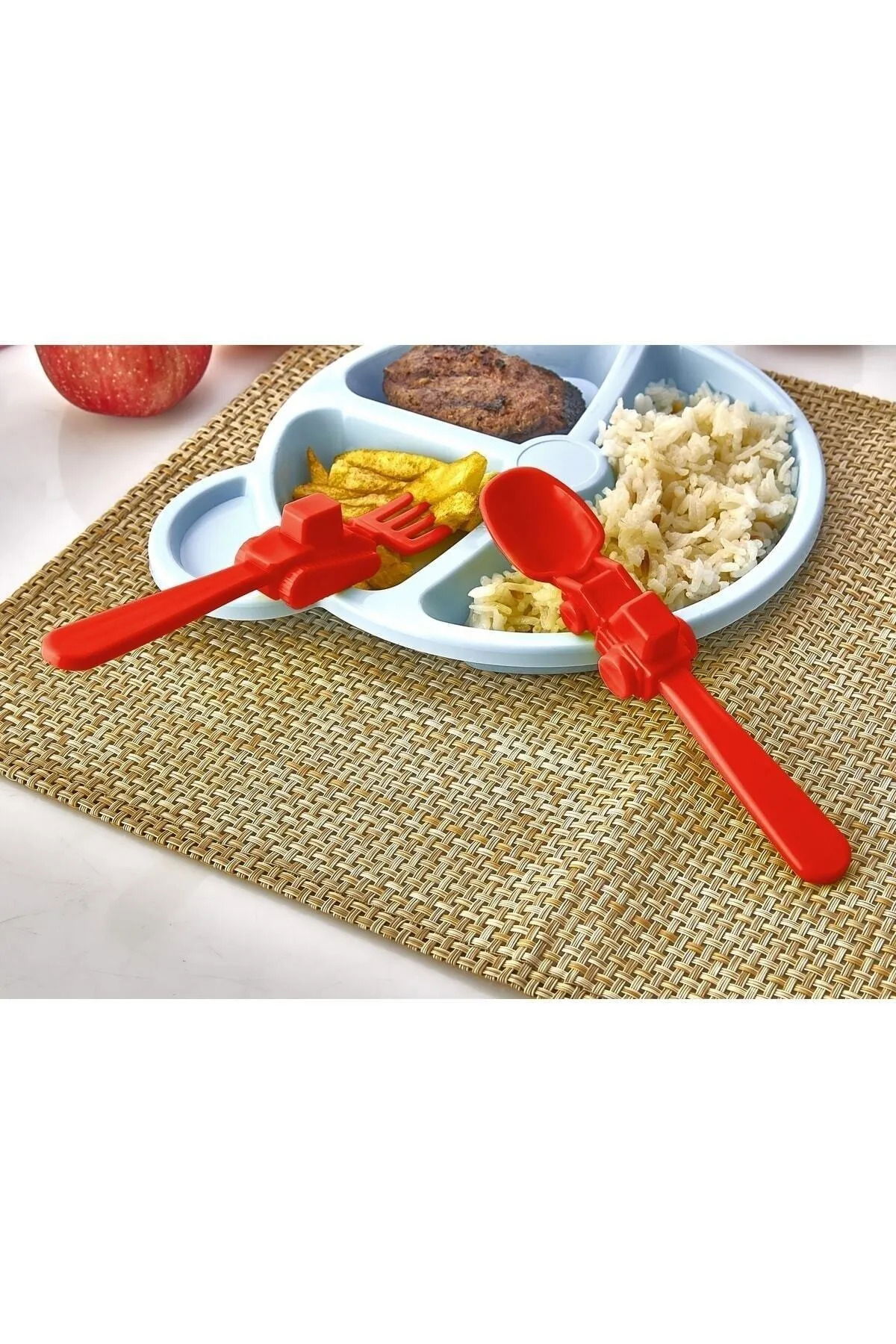 Figured Mama Cutlery Set - Red