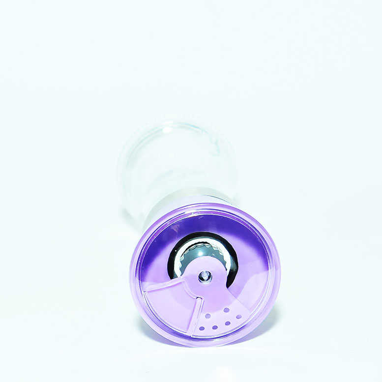 Salt Black Pepper Glass Grinder Purple