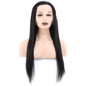 Front Lace Real Hair Tulle Wig Straight / Natural / 65/70cm