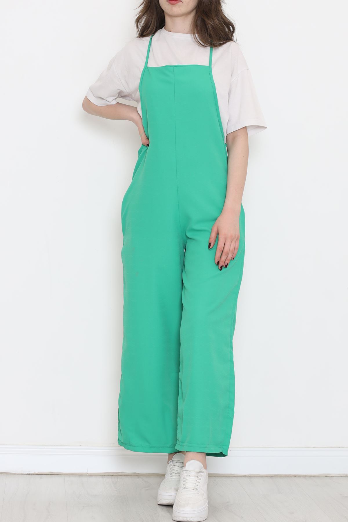 Rope Straps Jumpsuit Green