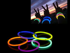 10Pcs Glow Stick Bracelet Phosphorescent Breakable Stick Wristband