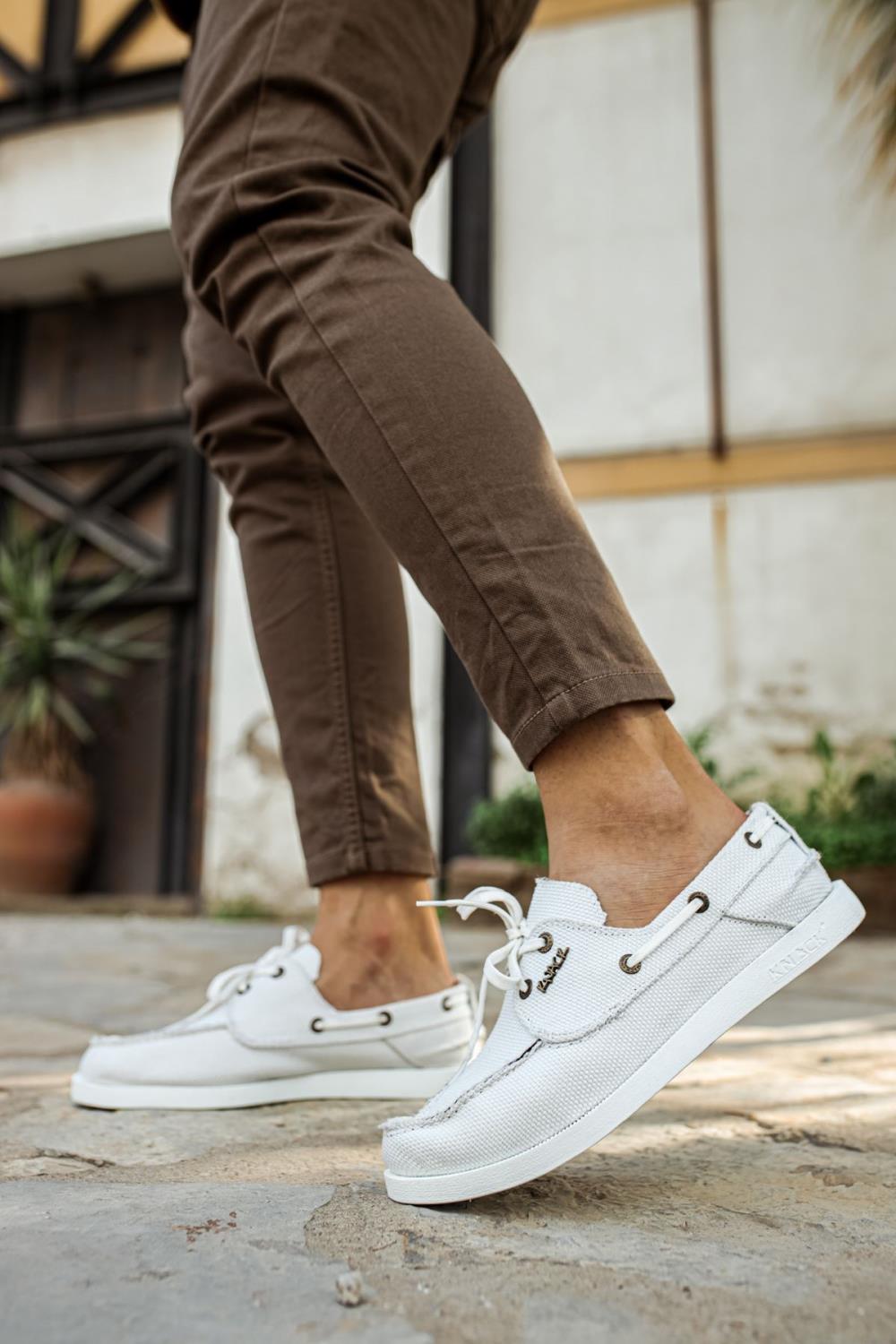 Seasonal Linen Shoes White