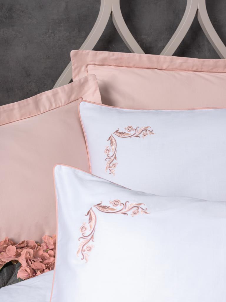 Double Elit Satin Duvet Cover Melinda Pink