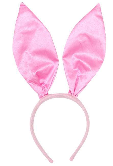 Pink Color Satin Finish Shapeable Bunny Ear Crown 35x11 cm