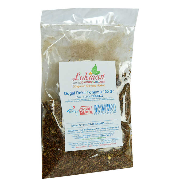 Natural Arugula Seeds 100 Gr Package