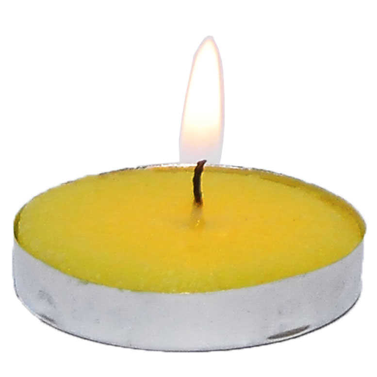 Tea Lights Yellow Candle 5 pcs 1 Pack