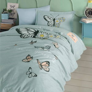 Youth Ranforce Single Duvet Cover Daisy Love v1 Mint