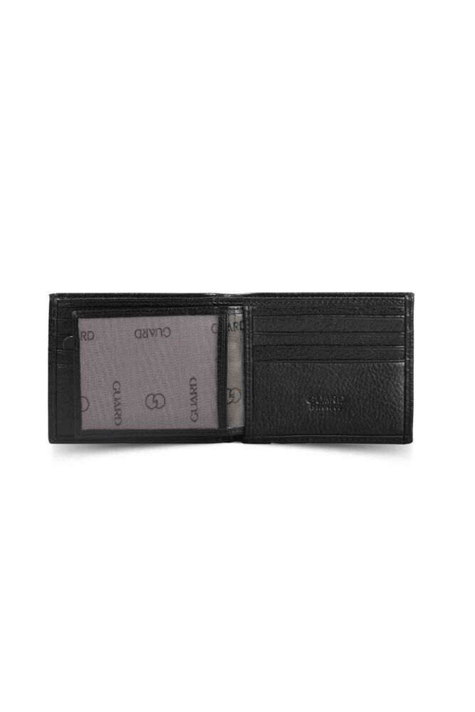 Classic Black Men's Wallet with Single Pistil