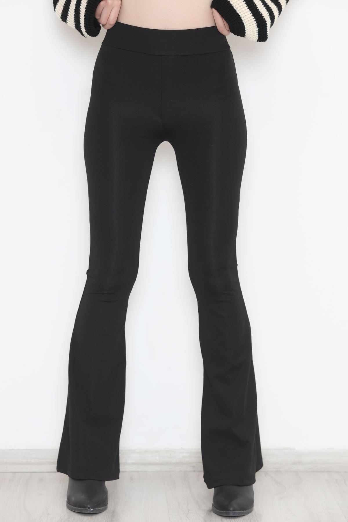 Flared Leggings Black1