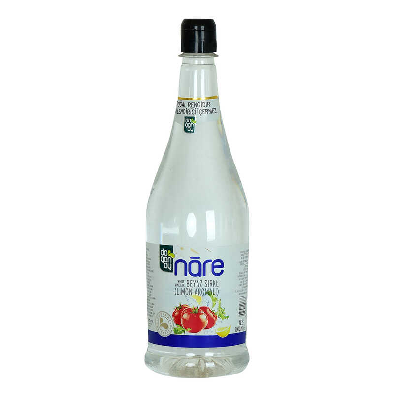 Nare White Vinegar Lemon Flavored 1000 ML - Natural Color Does Not Contain Colorants