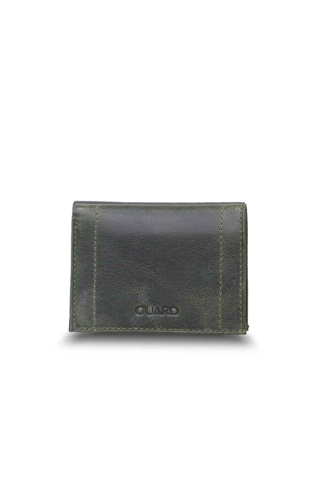 Minimal Antique Green Leather Men's Wallet