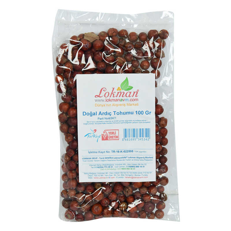 Juniper Seed Grain Natural 100 Gr Package