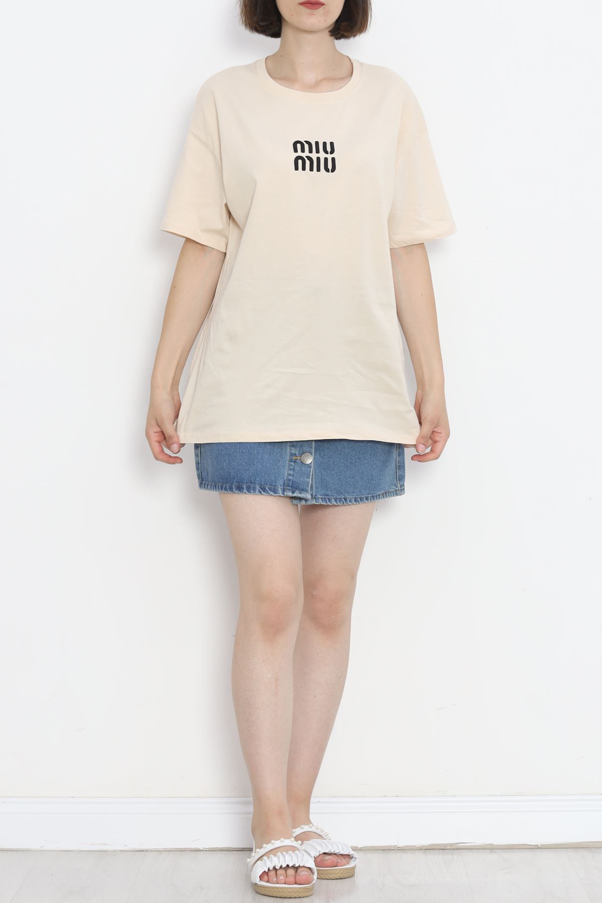 Embroidered T-shirt White