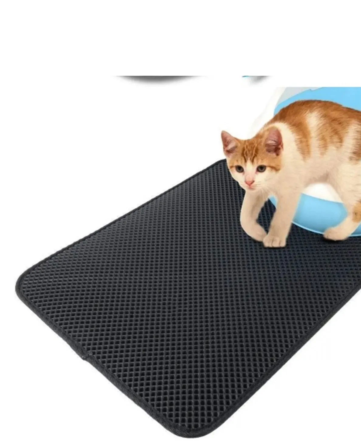 Sieve Cat Toilet Mat - Black