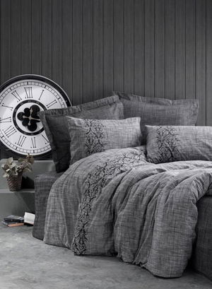 Double Duvet Cover Sooty Gray