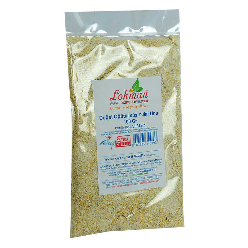 Natural Ground Oat Flour 100 Gr Package