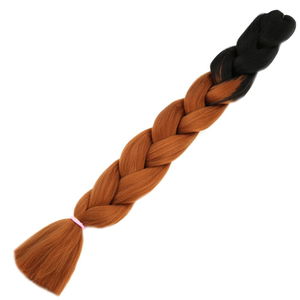 Afro Braiding Synthetic Color Transition Hair 100 Gr. / Black / Copper