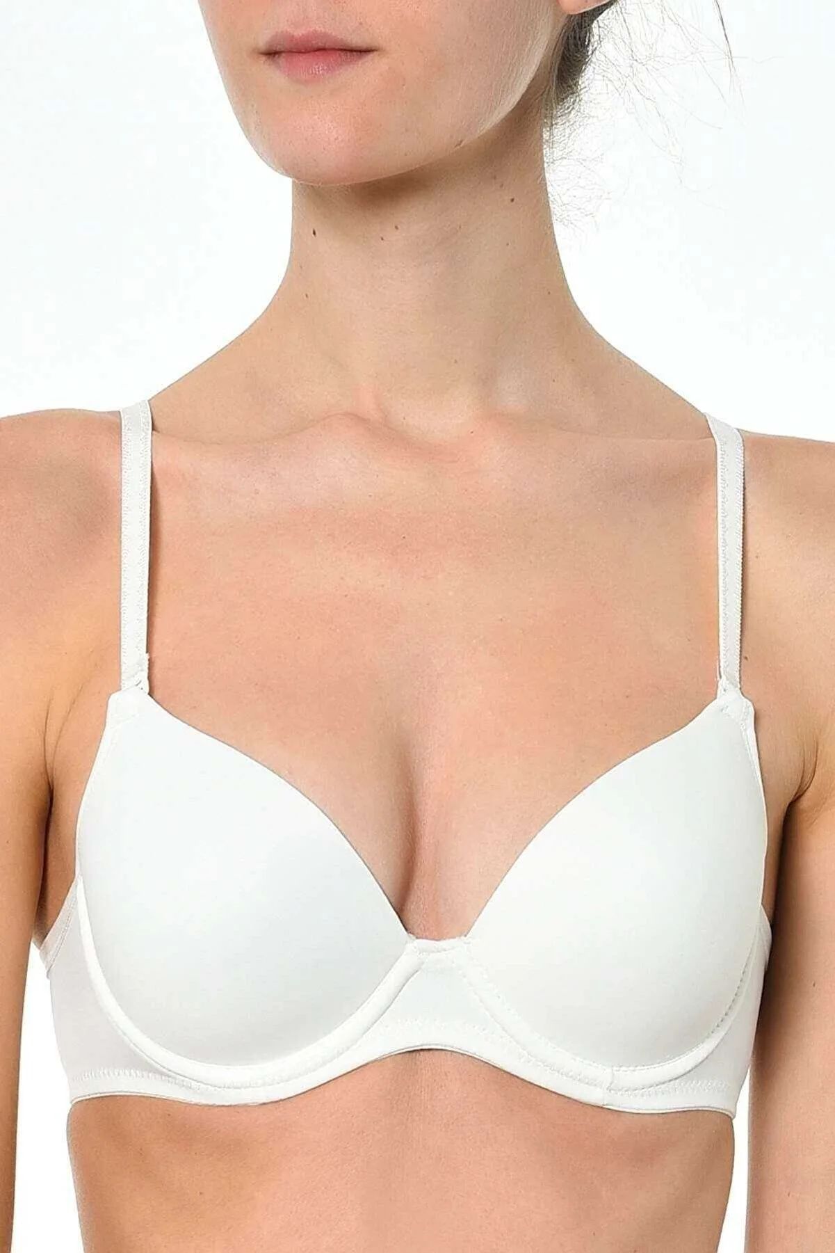 Women's Ecru Neck Tie Unpadded Bra 2000