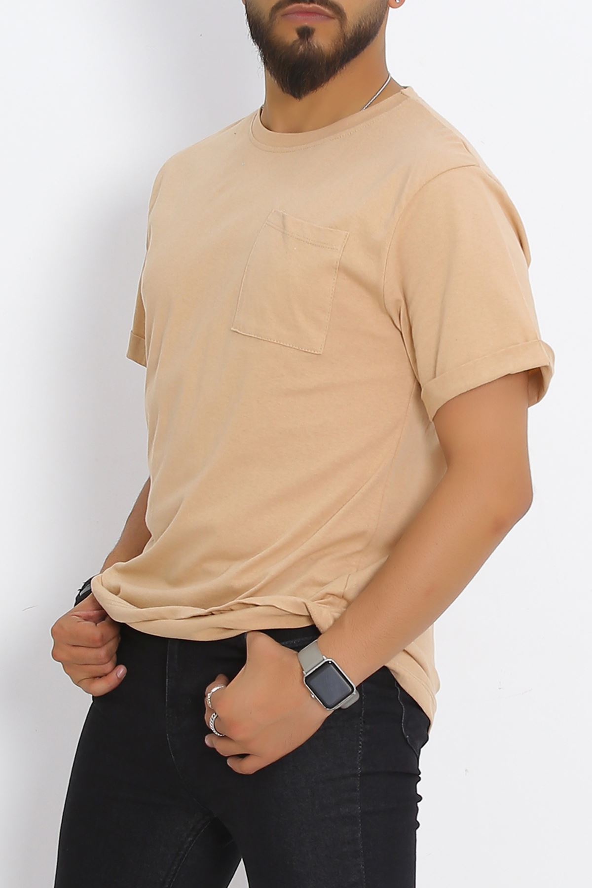 Men's T-shirt with Pockets Mink