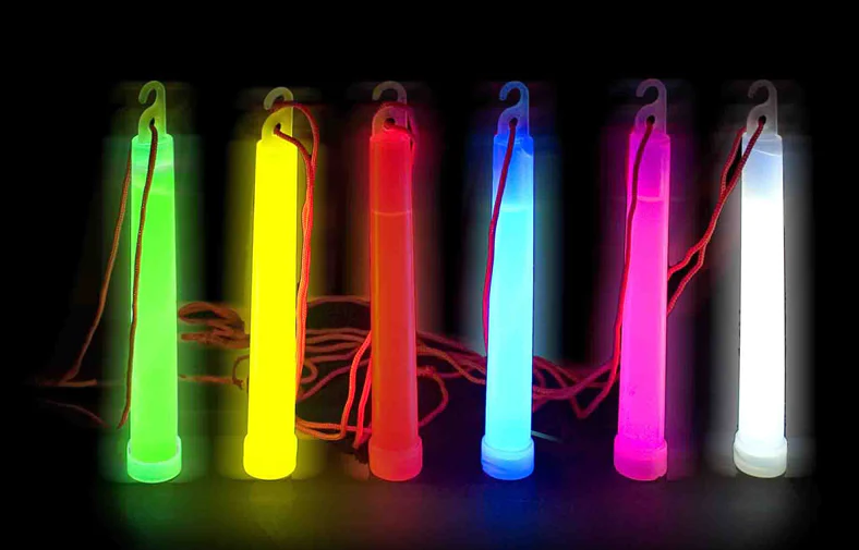 Glow Stick Necklace Glow Stick Lamp 6 Pcs 6 Colors 15 cm with Hanging Rope Apparatus