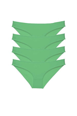 4pcs Super Eco Set Lycra Women Slip Panties Green