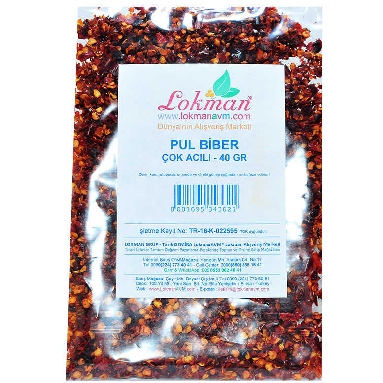 Chili Pepper Very Hot 40 Gr Package