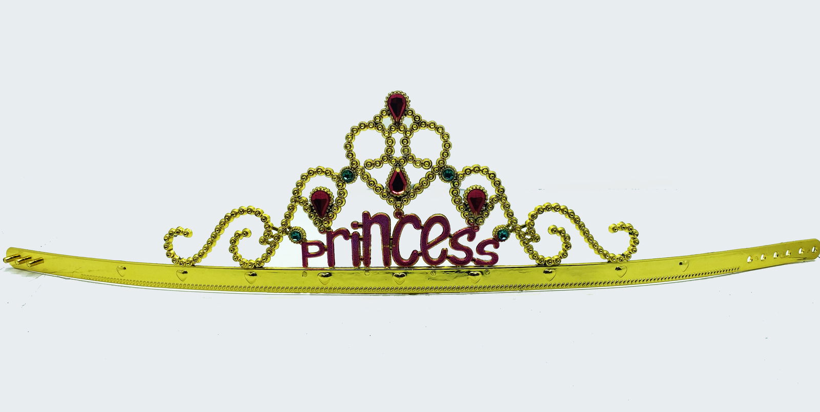 Gold Color Adjustable Party Crown 60 cm with Princess Writing