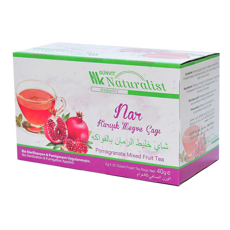 Mixed Fruit Tea with Pomegranate 20 Sachets