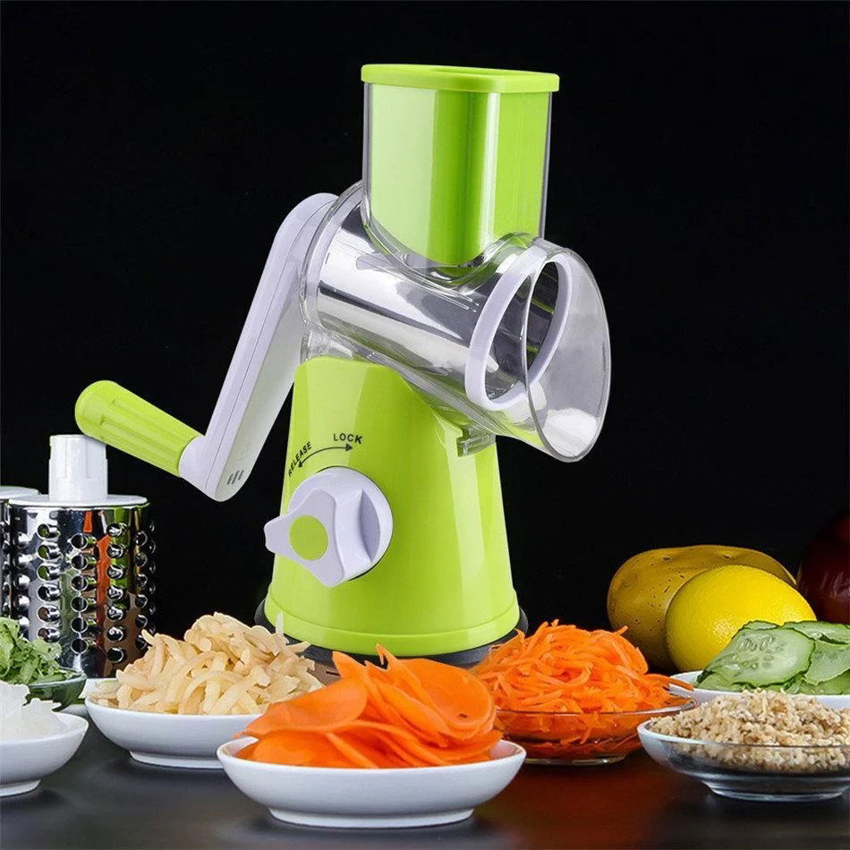 Practical Roll Grater Drum Grater with Handle Rotary