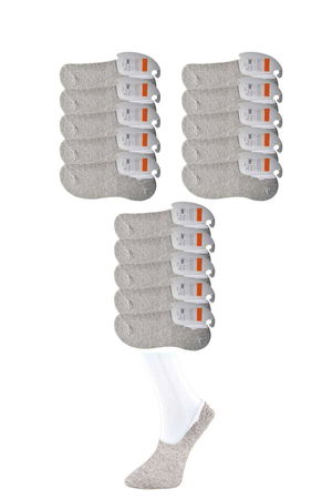 Gray Men's Babet Socks 15 pairs