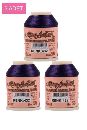 3 Pieces Altinbasak Oya and Lace Floss 20 gr - Turk - No: 432