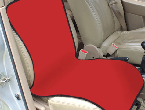 Pet Single Car Seat Cover - Red