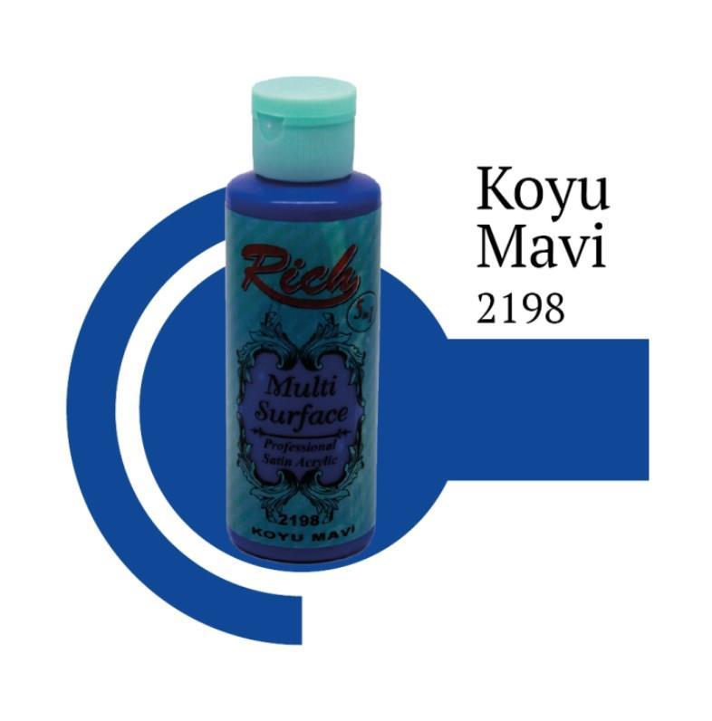 Rich Multi Surface 2198 Dark Blue Acrylic Paint 120 cc