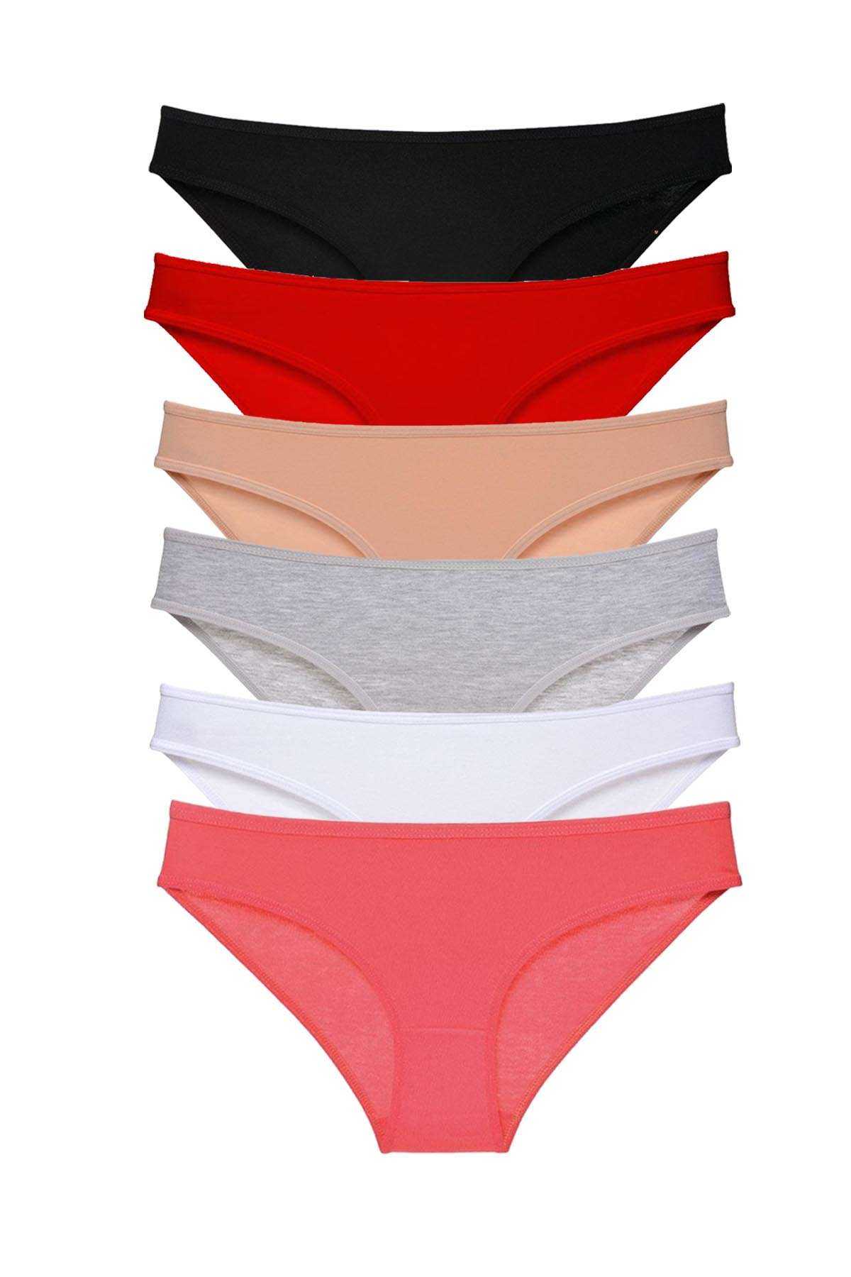 6pcs Super Eco Set Lycra Women Slip Panties Color 3