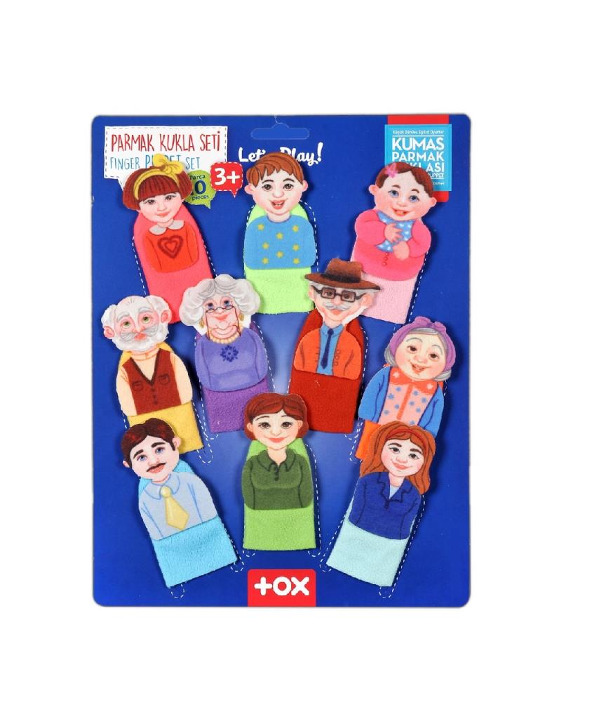 Family 10 Piece Finger Puppet , Educational Toy