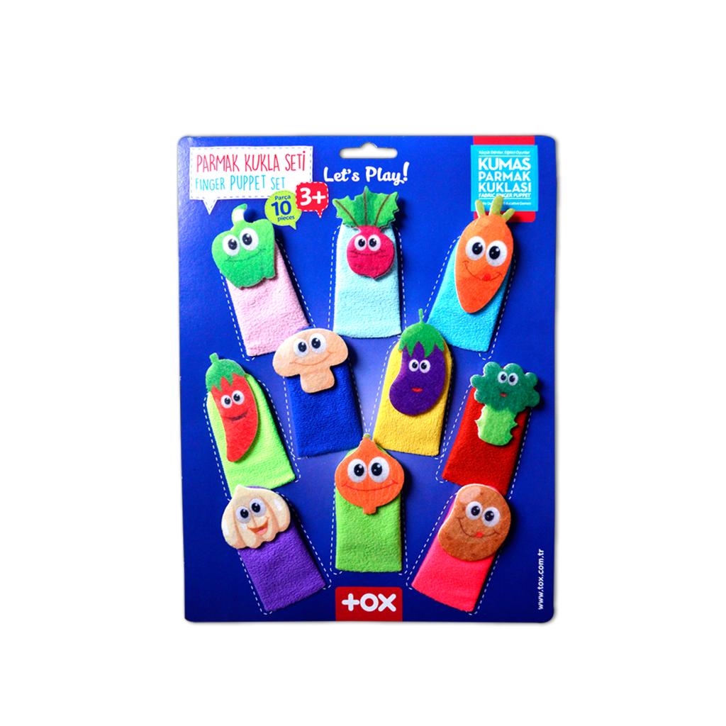 Vegetables 10 Piece Finger Puppet , Educational Toy