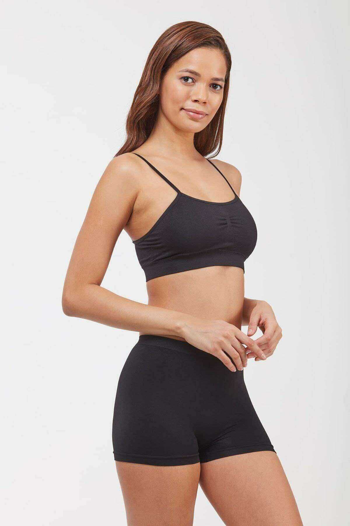 Elite Life Seamless Women's Boxer Black Shorts 830