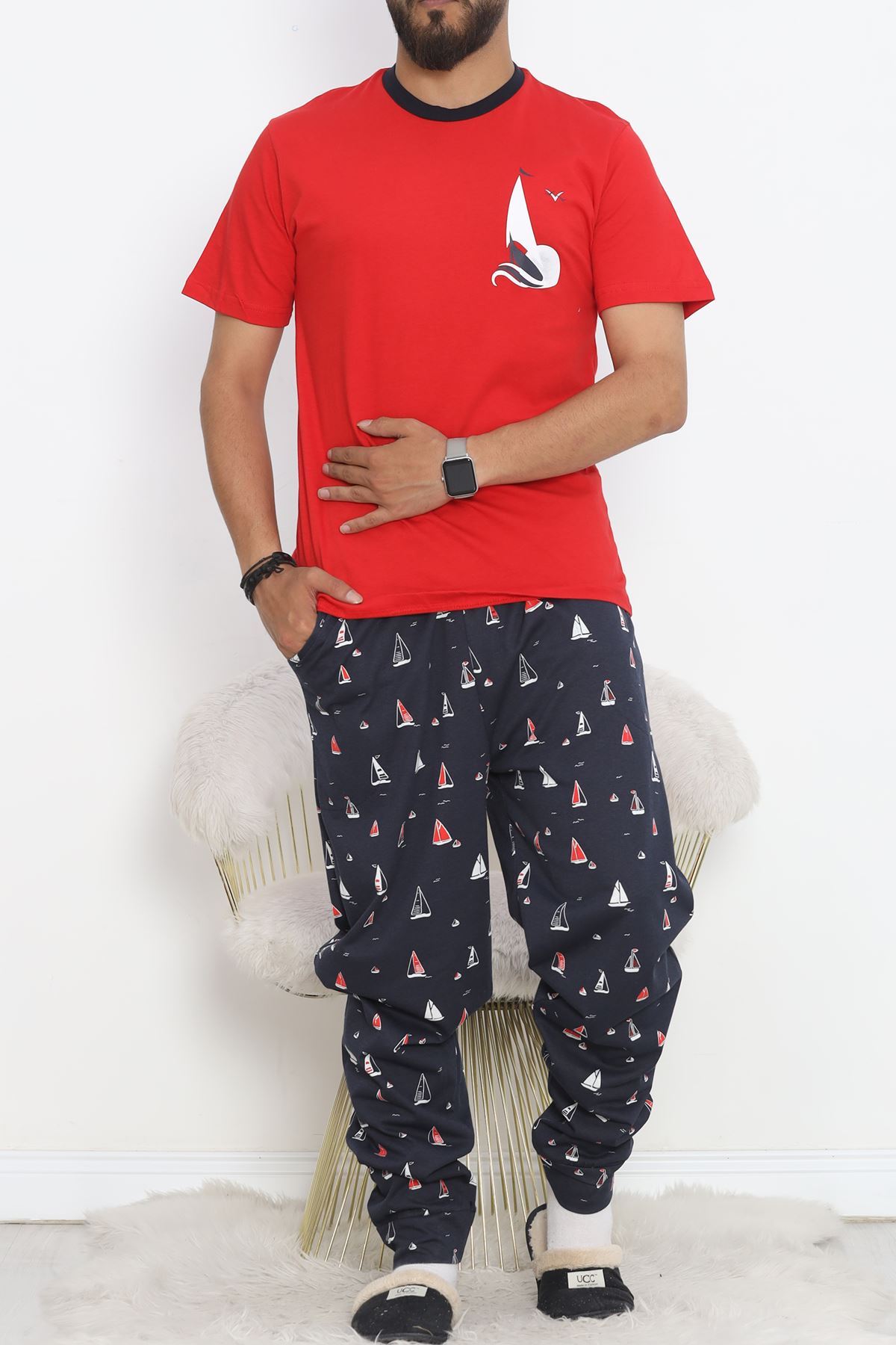 Men's Pajama Set Red