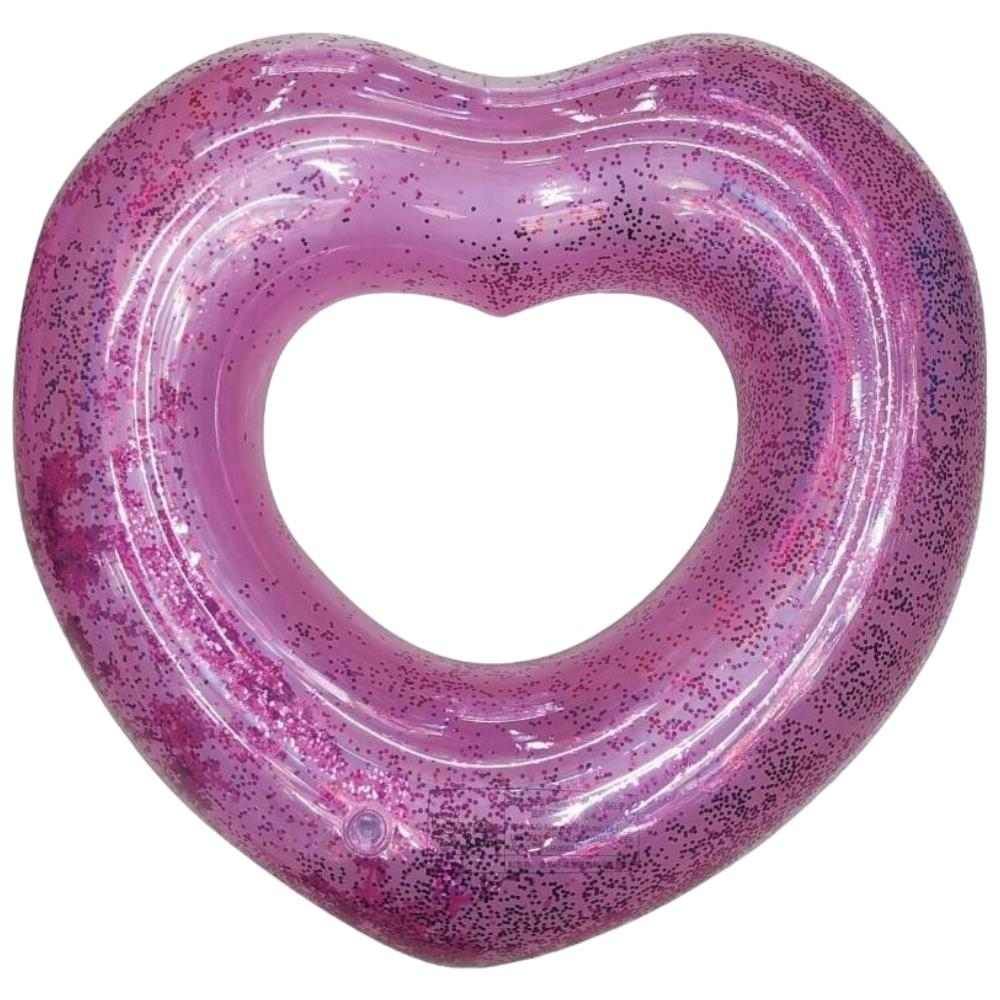 Heart Patterned Bagel 65 cm - Pink