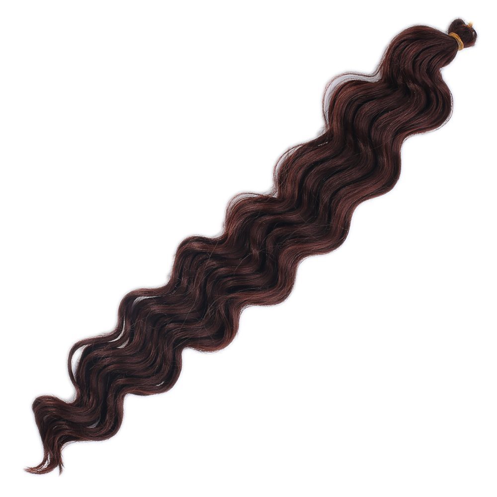 Water Wavy Look Hair / Dark Brown