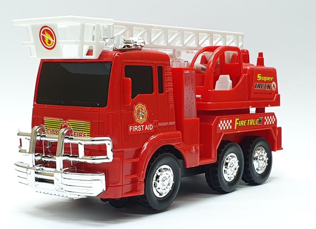 Fire Truck With Ladder Battery Operated Lighted Sound Multiply Rotate