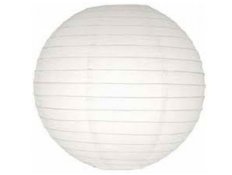 Decorative Chinese Lantern - Paper Lamp - White - GIANT SIZE