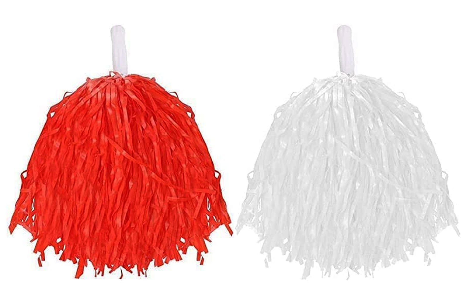 1 Pair of Red and White Colors 23 April Show Pompom