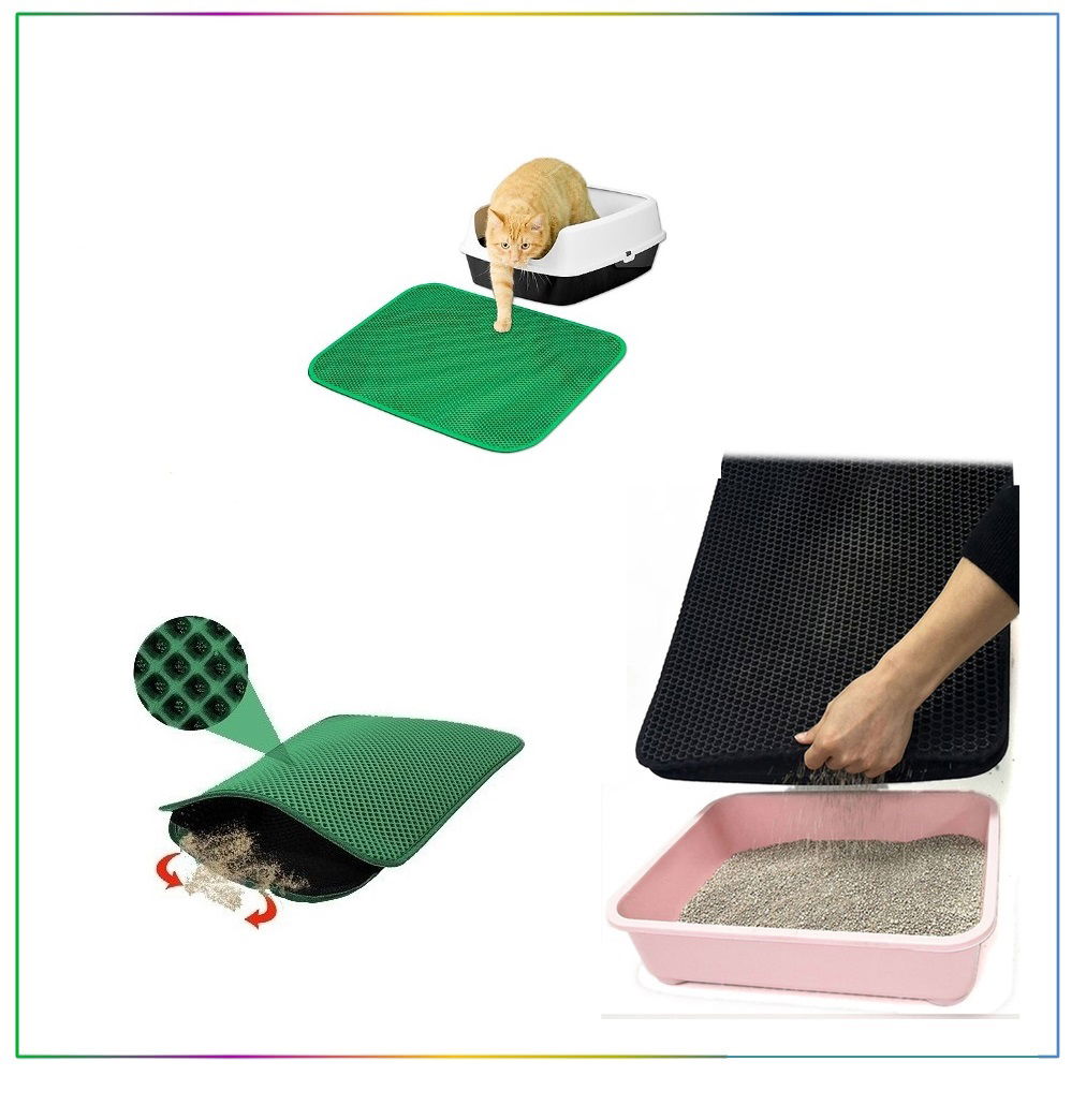 Sieve Cat Toilet Mat - Green