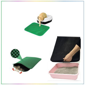 Sieve Cat Toilet Mat - Green