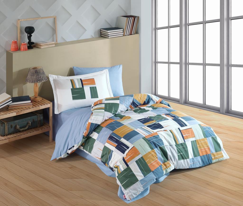 Single Poplin Duvet Cover Dream Orange